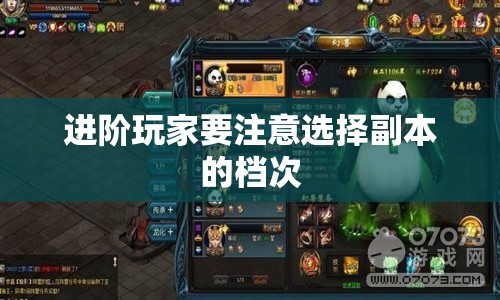 进阶玩家要注意选择副本的档次 - 魔域SF - www.12345my.com