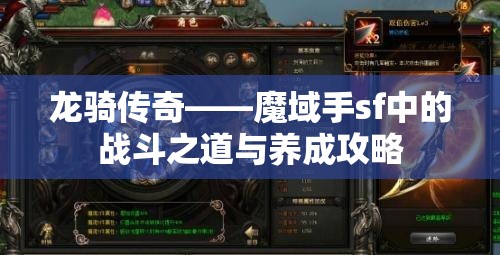 龙骑传奇——魔域手sf中的战斗之道与养成攻略 - 魔域SF - www.12345my.com