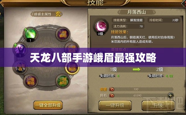 天龙八部手游峨眉最强攻略